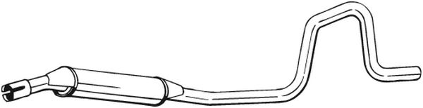 Silenziatore centrale - 285-381 BOSAL