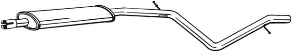 Middle Silencer - 285-385 BOSAL