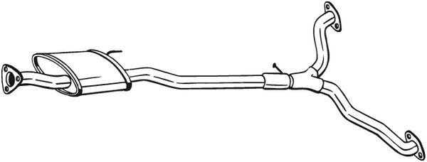 Middle Silencer - 285-387 BOSAL