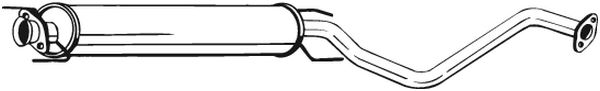 Middle Silencer - 285-409 BOSAL