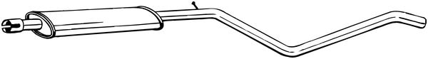 vidurinis duslintuvas - 285-455 BOSAL