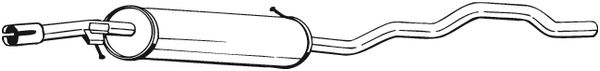 Middle Silencer - 285-515 BOSAL