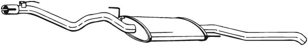 Silenziatore posteriore - 285-703 BOSAL