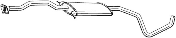 Middle Silencer - 285-953 BOSAL
