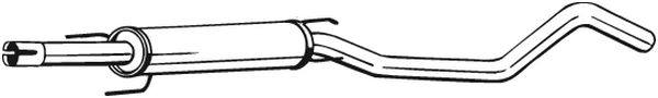 Silenziatore centrale - 285-967 BOSAL