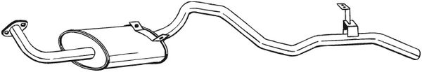 Silenziatore posteriore - 286-039 BOSAL