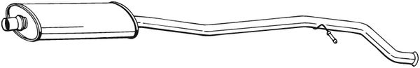 Middle Silencer - 286-077 BOSAL