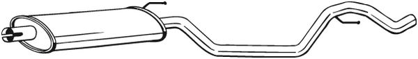 vidurinis duslintuvas - 286-099 BOSAL
