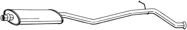vidurinis duslintuvas - 286-167 BOSAL
