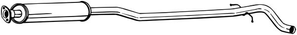 Silenziatore centrale - 286-195 BOSAL