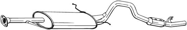 End Silencer - 287-511 BOSAL