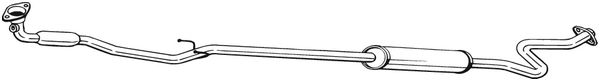 Middle Silencer - 286-265 BOSAL
