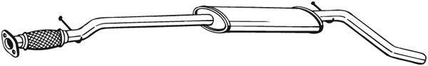 vidurinis duslintuvas - 287-455 BOSAL