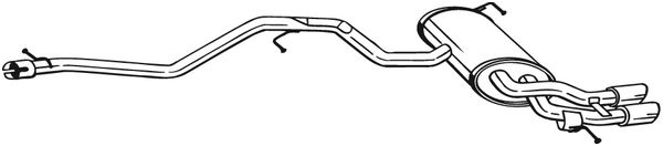 End Silencer - 286-363 BOSAL