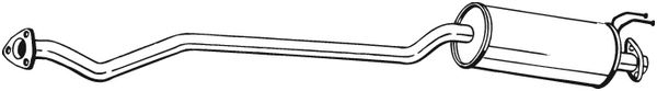 Silenziatore centrale - 286-395 BOSAL