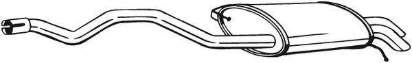 End Silencer - 286-489 BOSAL