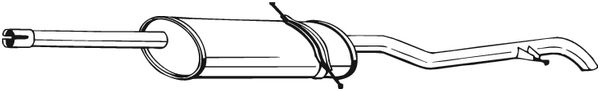 Silenziatore posteriore - 286-555 BOSAL