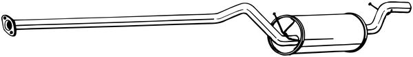 Middle Silencer - 286-605 BOSAL