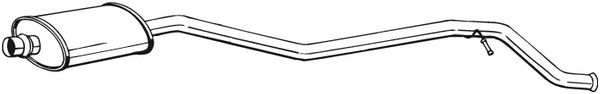 Middle Silencer - 286-833 BOSAL
