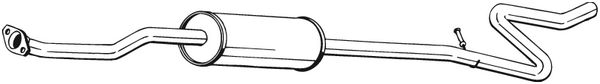 Middle Silencer - 286-493 BOSAL