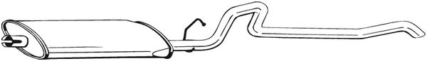 Глушитель выхлопных газов конечный - 287-183 BOSAL