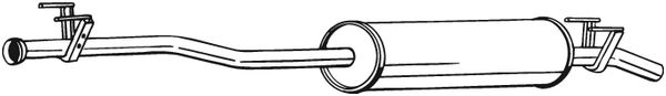 Middle Silencer - 287-355 BOSAL
