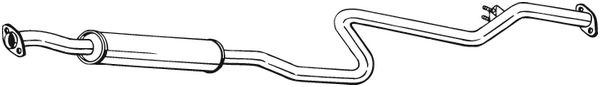 Middle Silencer - 287-399 BOSAL