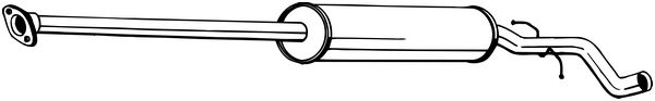 Silenziatore centrale - 287-513 BOSAL