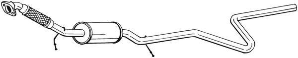 Mittelschalldämpfer - 288-027 BOSAL