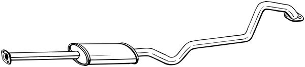 Middle Silencer - 288-099 BOSAL
