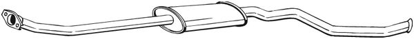 Middle Silencer - 288-101 BOSAL