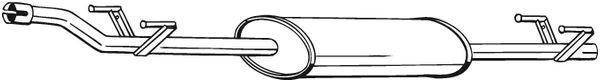 Silenziatore centrale - 288-231 BOSAL