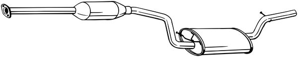 Middle Silencer - 288-203 BOSAL