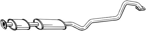 Silenziatore centrale - 288-389 BOSAL
