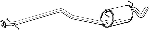 Silenziatore centrale - 289-017 BOSAL