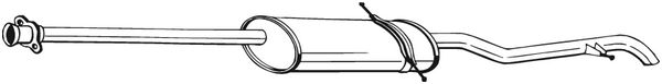 Silenziatore posteriore - 289-023 BOSAL