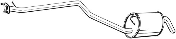 vidurinis duslintuvas - 287-111 BOSAL