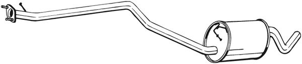 Middle Silencer - 290-089 BOSAL