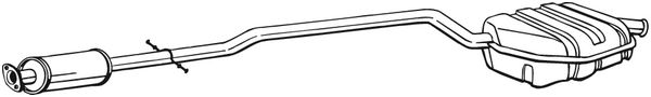 Endschalldämpfer - 290-159 BOSAL