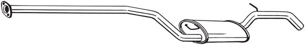 vidurinis duslintuvas - 291-027 BOSAL