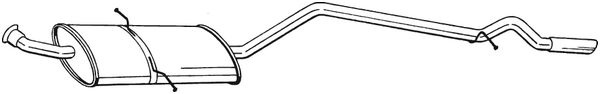 galinis duslintuvas - 291-429 BOSAL