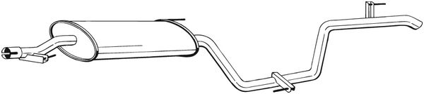 Silenziatore posteriore - 292-021 BOSAL