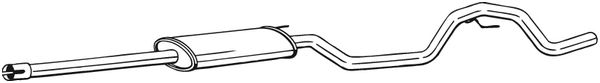 Silenziatore centrale - 292-039 BOSAL