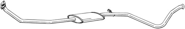 vidurinis duslintuvas - 291-891 BOSAL