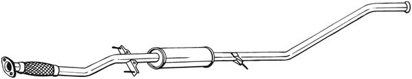 Mittelschalldämpfer - 293-005 BOSAL