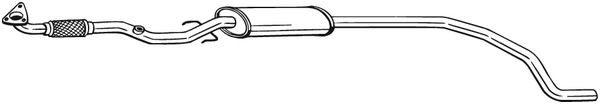 Silenziatore centrale - 293-007 BOSAL