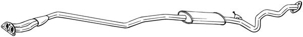 Mittelschalldämpfer - 293-009 BOSAL