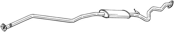 Mittelschalldämpfer - 293-011 BOSAL
