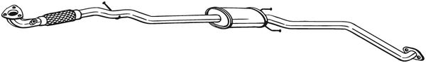Средний глушитель выхлопных газов - 293-031 BOSAL