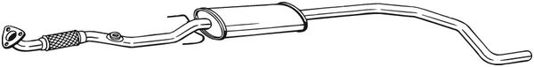 Silenziatore centrale - 293-305 BOSAL